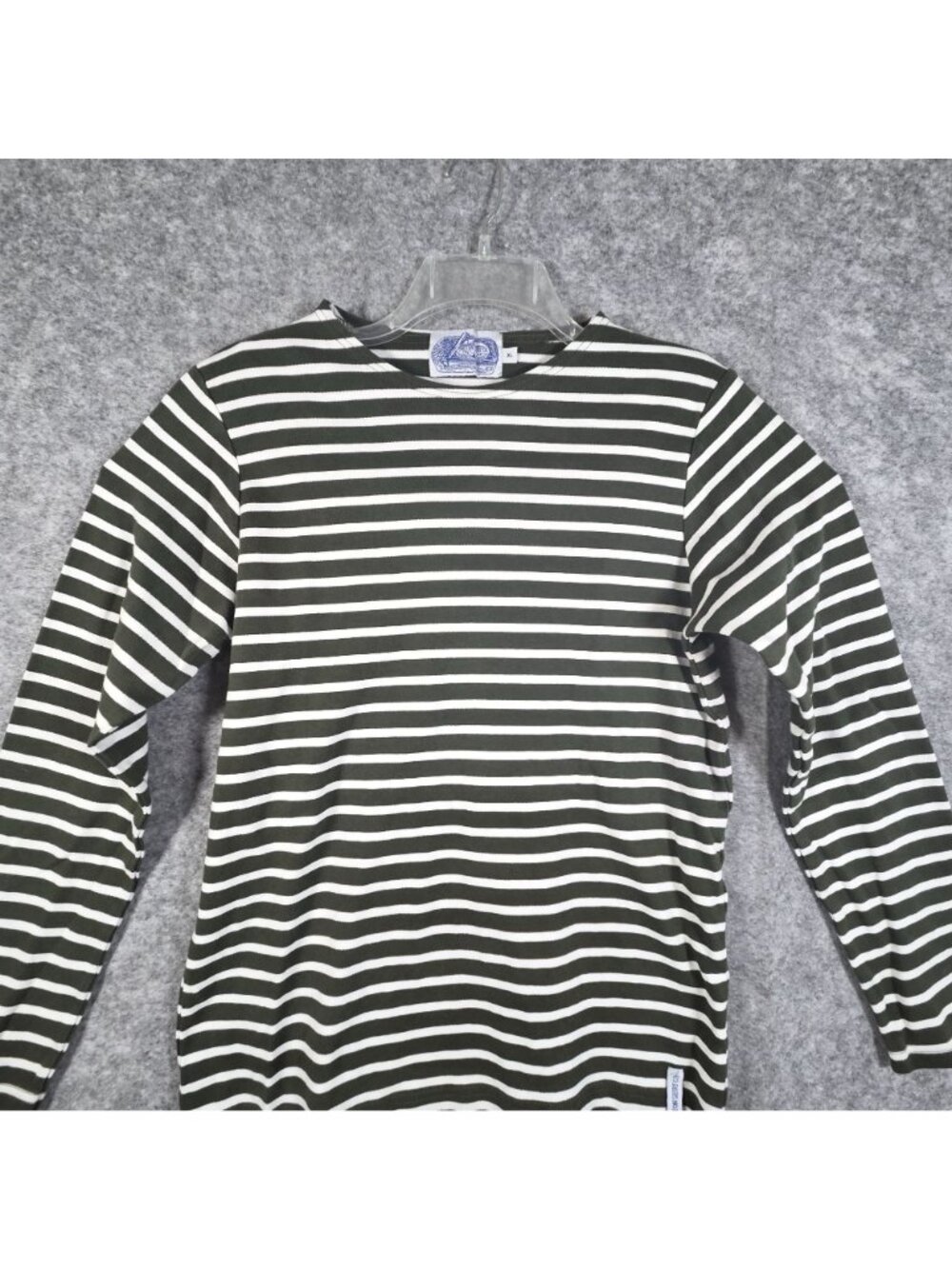Breton Shirt Co Striped Pullover Top Women’s XL Black White Preppy Coastal Core - Picture 3 of 10